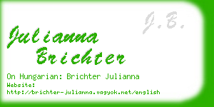 julianna brichter business card